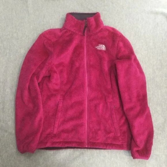 THE NORTH FACE Jacket Womens Small Fuchsia Full Zip Fleece Long Sleeve - Picture 1 of 5